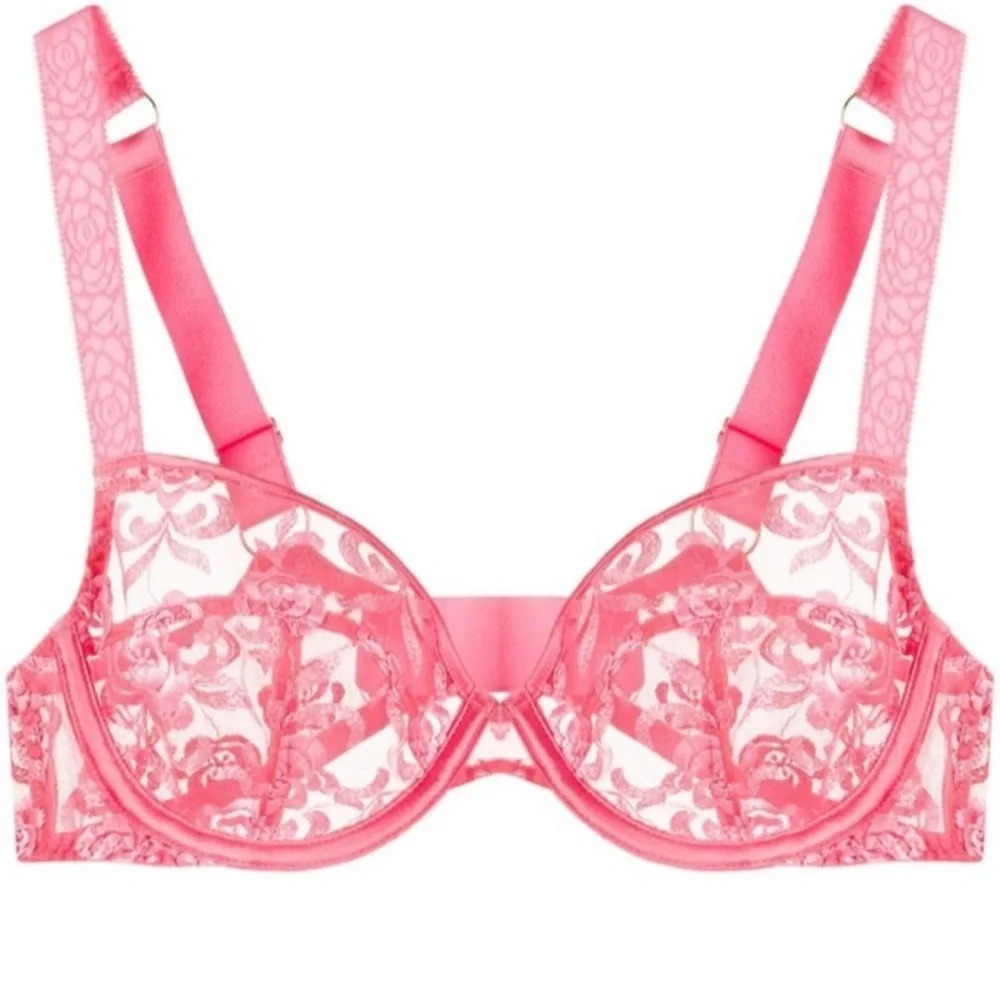 NWOT Myla London floral street lace bra in sherbet 12769
